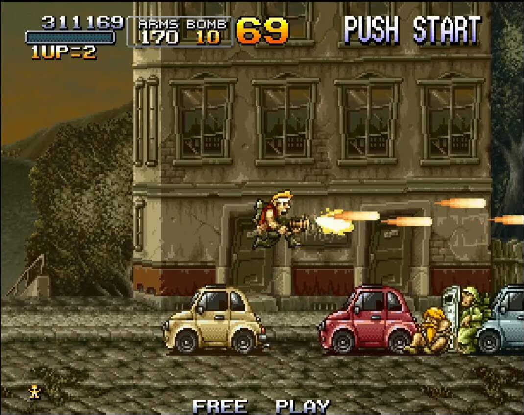 Metal Slug Super Vehicle-001 - геймплей игры Arcade